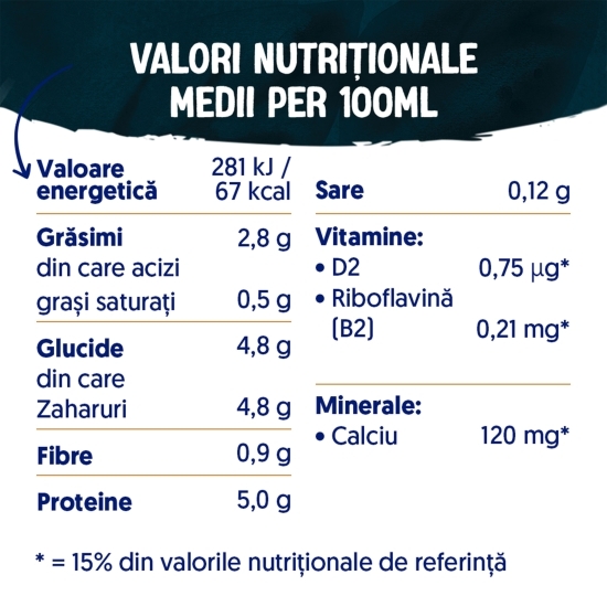 Băutură din soia cu proteină și aromă de vanilie 1l