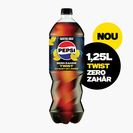 Băutură carbogazoasă aromă cola Twist Zero Zahăr 1.25l