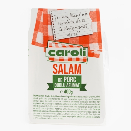 Salam de porc dublu afumat 400g