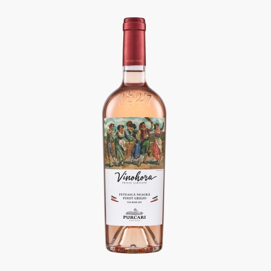 Vin rose sec Fetească Neagră & Pinot Grigio, 13%, 0.75l