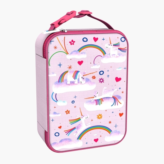 Rucsac copii pentru prânz Unicorn Rainbows 26.5x19.5x8cm