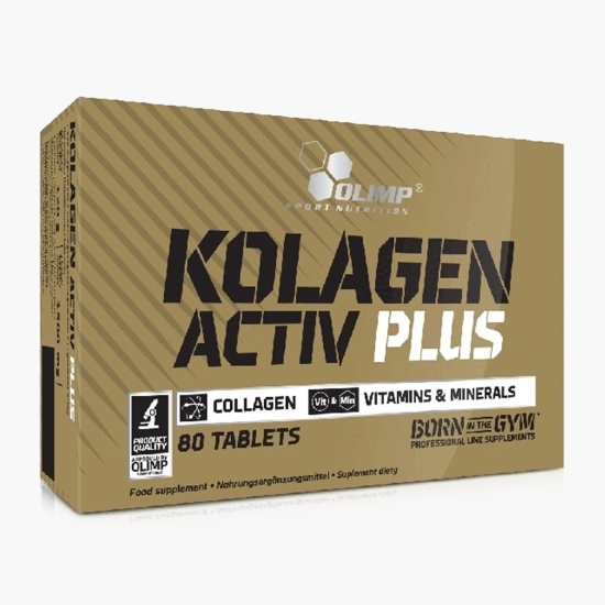 Colagen + Vitamina C + Vitamina B6 + Calciu + Magneziu Kolagen Activ Plus, 80 tablete masticabile