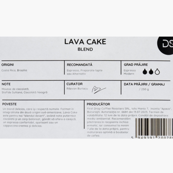 Cafea de specialitate boabe Lava Cake Blend 250g