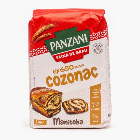 Făină Manitoba tip 650 pentru cozonac, 1 kg