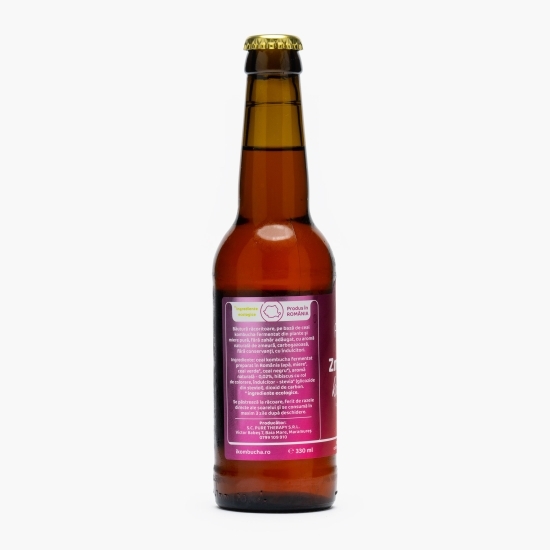 Băutură răcoritoare din kombucha cu aromă de zmeură 330ml