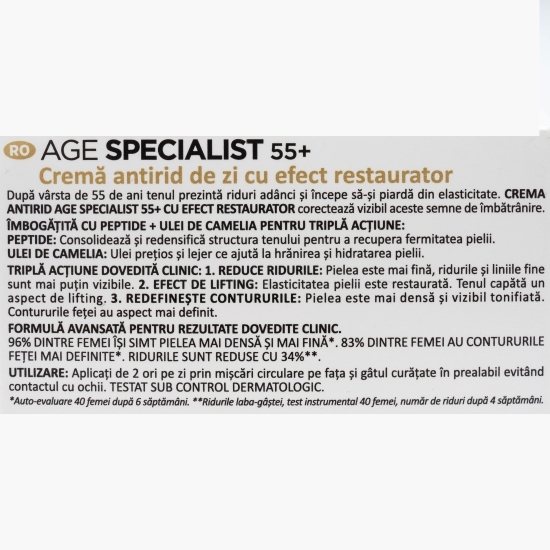 Cremă de zi antirid reparatoare 55+ Age Specialist 50ml