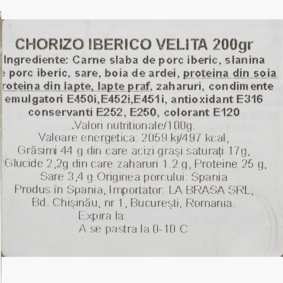 Salam Chorizo de porc iberic 200g