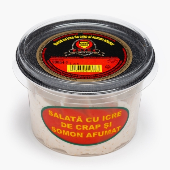 Salată cu icre de crap cu somon afumat 200g