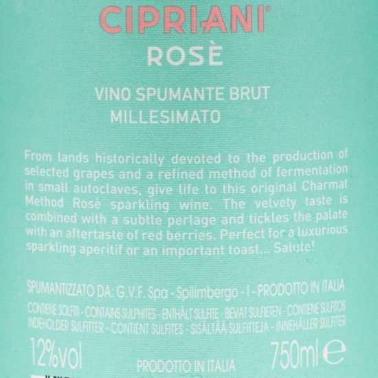 Vin spumant rose brut Sparkling Millesimato, 12%, 0.75l