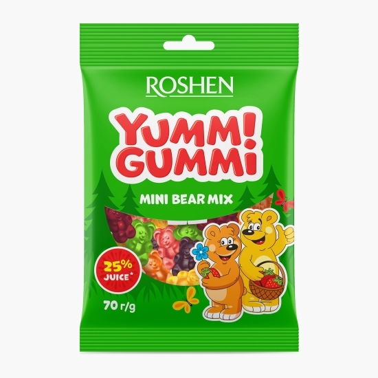 Jeleuri ursuleți cu fructe Yummi Gummi Mini Bear Mix 70g