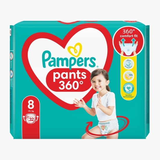 Scutece chiloțel Pants Jumbo Pack mărimea 8, 19kg+, 32 buc