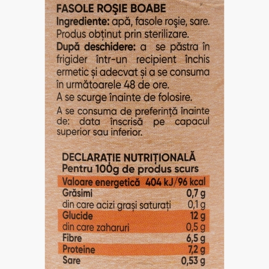 Fasole roșie 800g