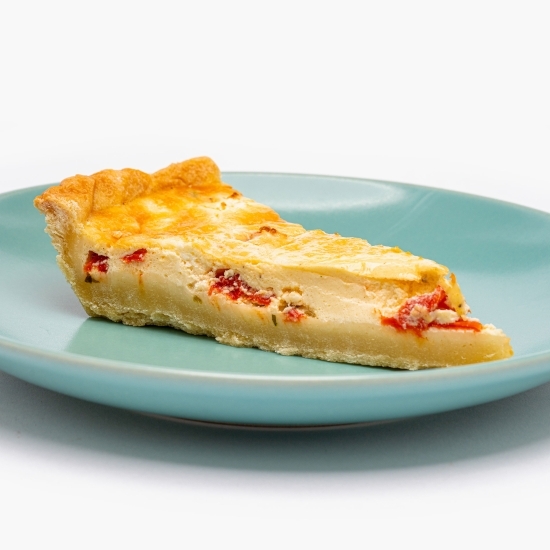 Quiche cu ardei kapia și feta 150g