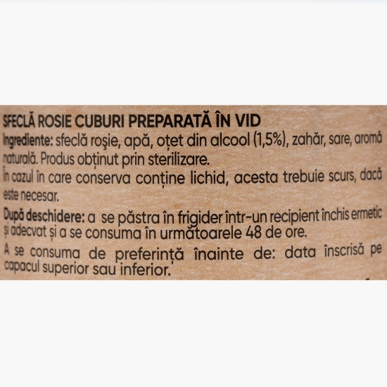 Sfeclă roșie cuburi 200g