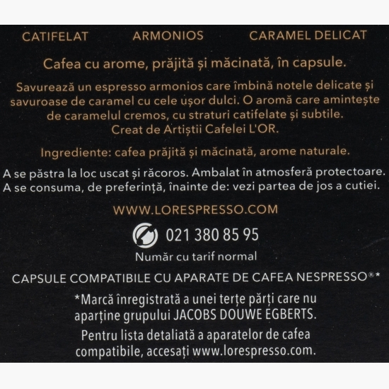 Espresso Caramel, 10 băuturi, 52g, capsule cafea 