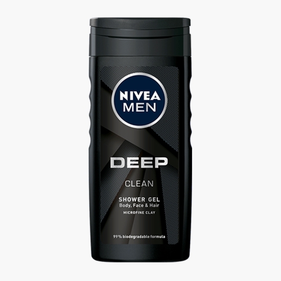 Set cadou Men Deep: Loțiune după ras 100ml + Gel de duș 250ml + Deodorant stick 50ml + geantă cadou