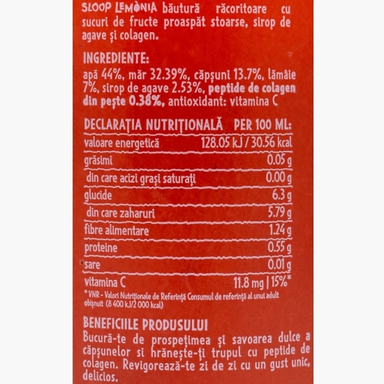 Limonadă cu căpșune și colagen 400ml