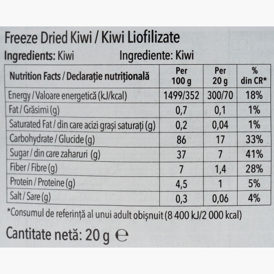 Kiwi liofilizat 20g