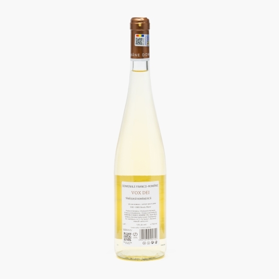 Vin alb demisec Tămâioasă Românească Vox Dei, 13%, 0.75l