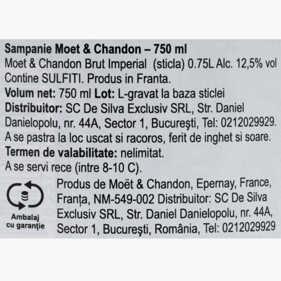 Șampanie Brut Imperial, 12.5%, 0.75l