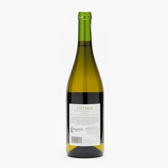 Vin alb sec Virtuoz Fetească Regală, 13.5%, 0.75l