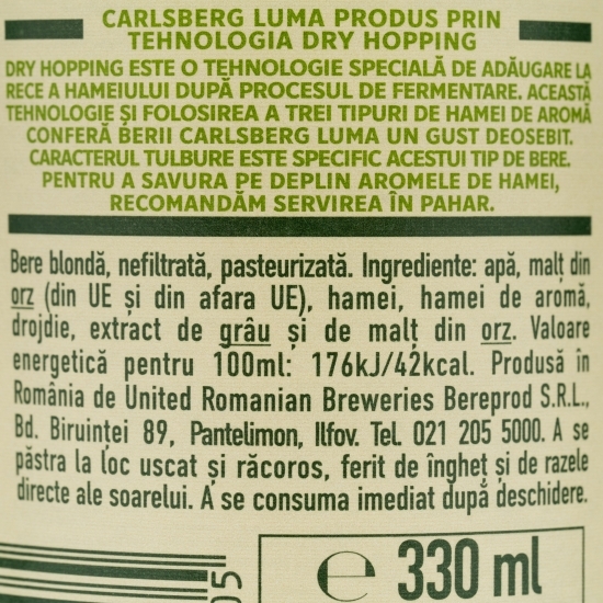 Bere blondă Luma 4x0.33l