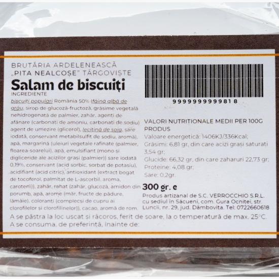 Salam de biscuiți cu rahat 300g