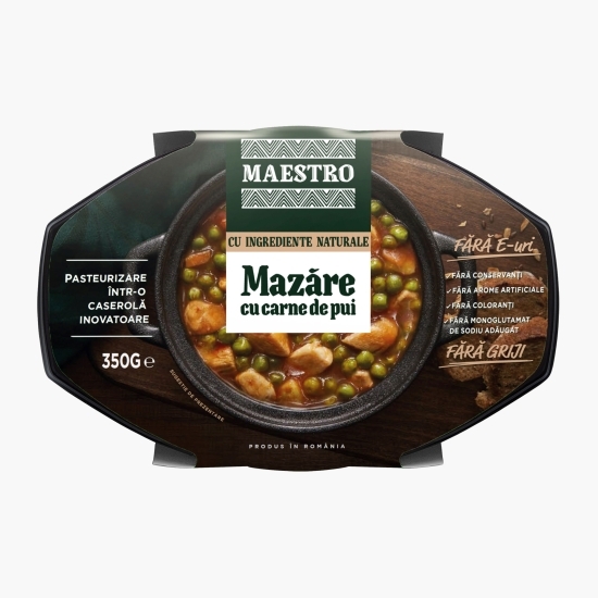 Mazăre cu carne de pui 350g