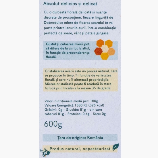 Miere de floarea-soarelui 600g