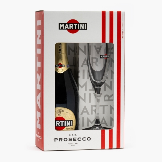 Vin spumant Prosecco, 11.5%, 0.75l + pahar