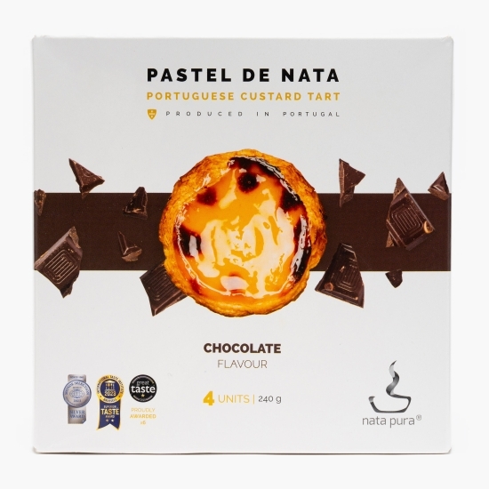 Pastel de nata cu ciocolată 4 buc 240g