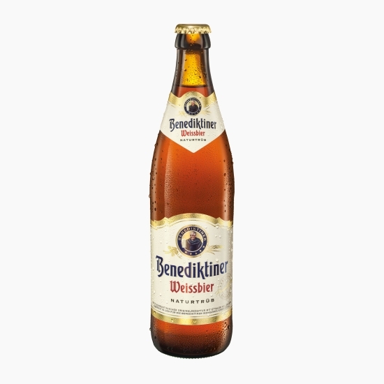 Bere albă neflitrată Weissbier, sticlă 0.5l