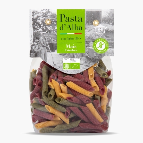 Paste tricolore penne eco din porumb, spanac și sfeclă roșie 250g