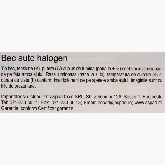 Bec halogen premium H4 12V, 1 buc