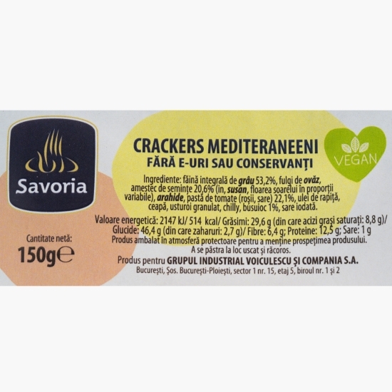 Crackers Mediteraneeni 150g