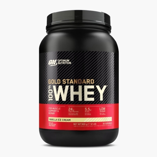 Proteine din zer 100% Whey Gold Standard, aromă vanilie, 900g