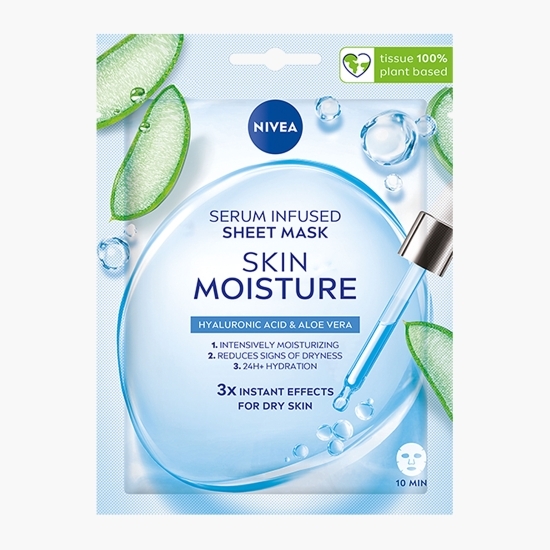 Mască șervețel hidratantă Skin Moisture, infuzată cu ser, 1 buc.