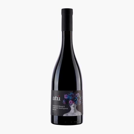 Vin roșu sec Fetească Neagră, Merlot & Cabernet Sauvignon, 14.5%, 0.75l