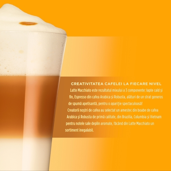 Latte Macchiato 8 băuturi 183.2g, capsule cafea 