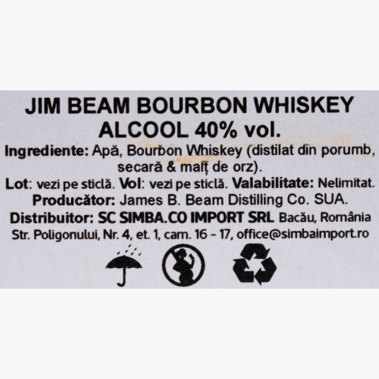 Bourbon Whiskey, 40%, USA, 0.7l