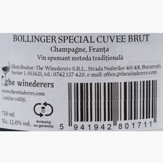 Șampanie brut Special Cuvee, 12%, 0.75l