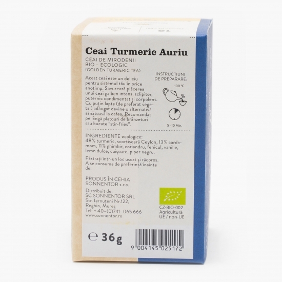 Ceai turmeric auriu eco 18 plicuri