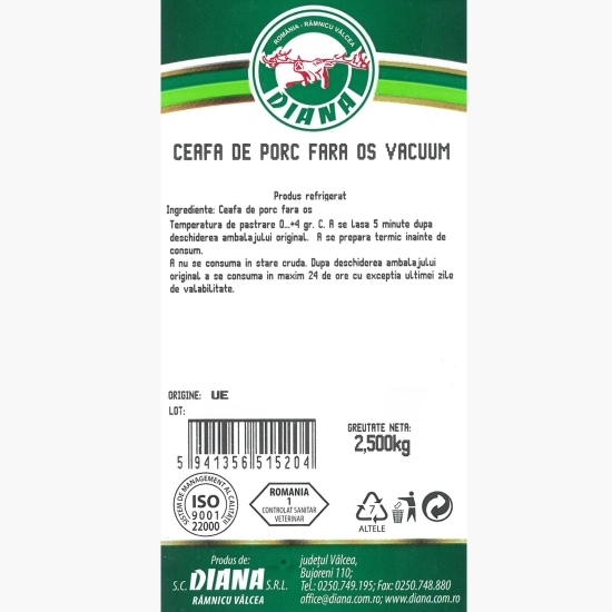 Ceafă de porc fără os 2.5kg