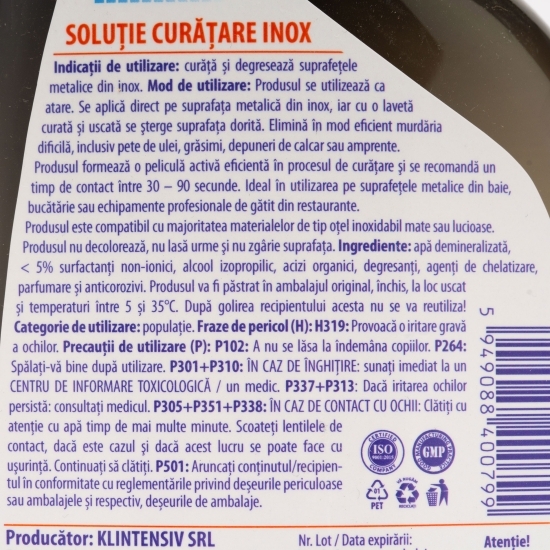 Soluție curățare inox 0.5l