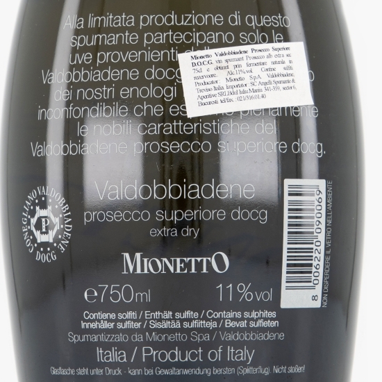 Vin spumant extra sec Valdobbiadene 0.75l