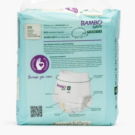 Scutece chiloțel Pants eco 0% clor mărimea 4, 7-12kg, 20 buc