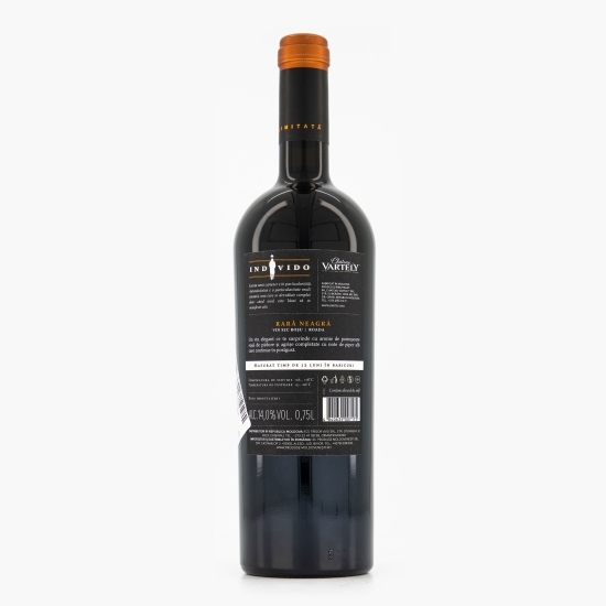 Vin sec roșu Individo LTD Rară Neagră, 14%, 0.75l