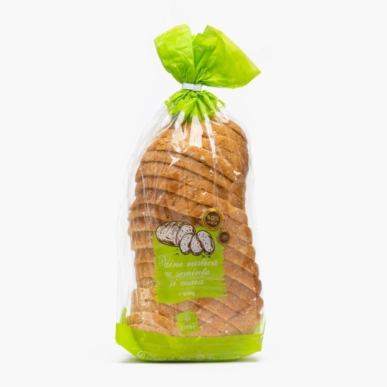 Pâine rustică cu semințe și maia 500g