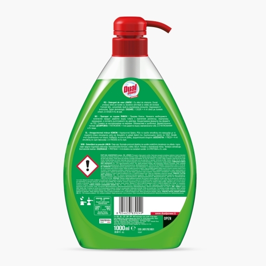 Detergent de vase cu lămâie Dual Power 1l