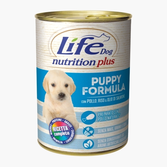 Hrană umedă pentru câini, cu carne de pui, Puppy Formula 400g